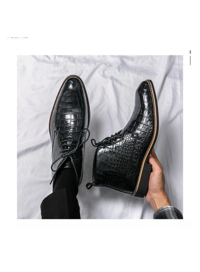 New Men's Casual Leather Boots