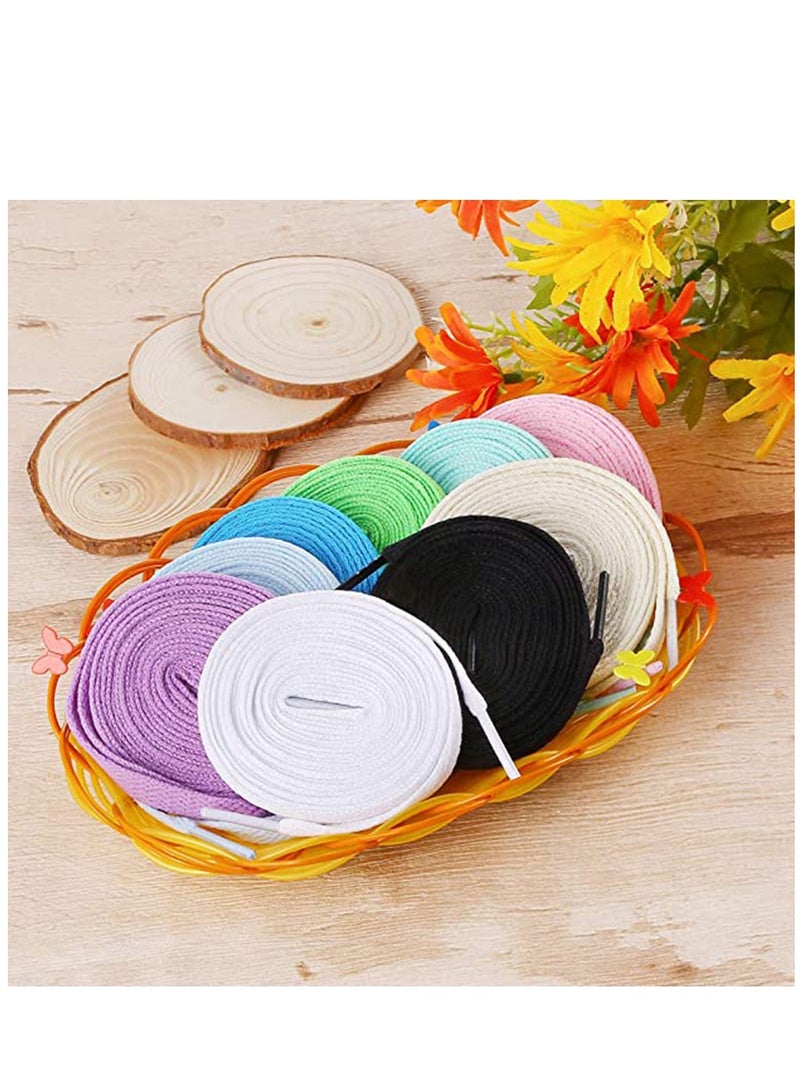 Shoes Lace, Flat Colored Shoelaces, 24 Pairs