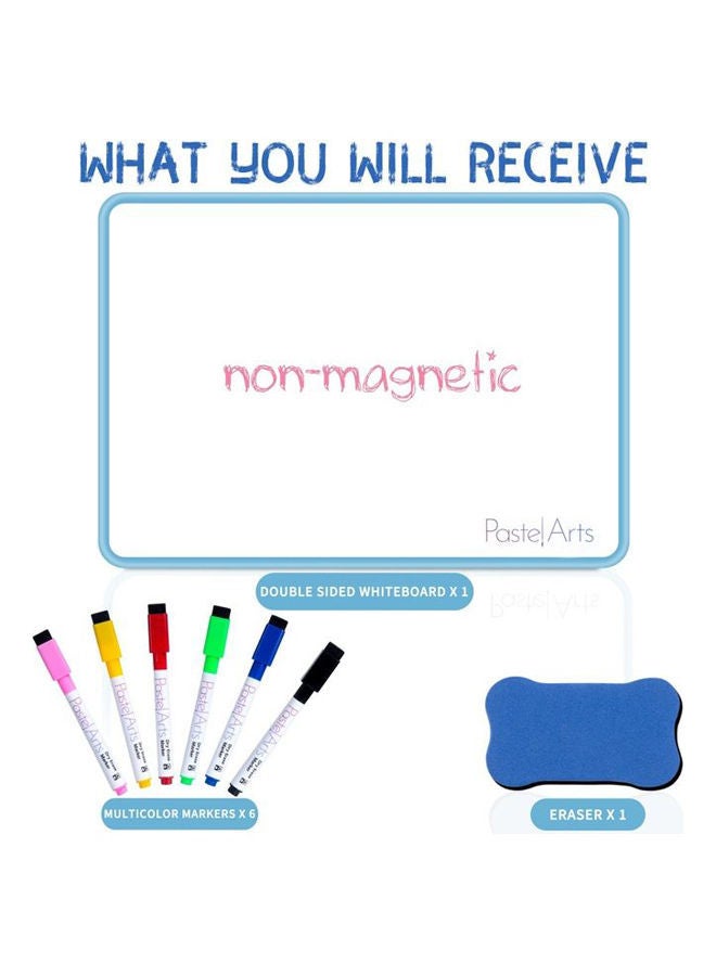 Double Sided Dry Erase Whiteboard 21x29.7cm