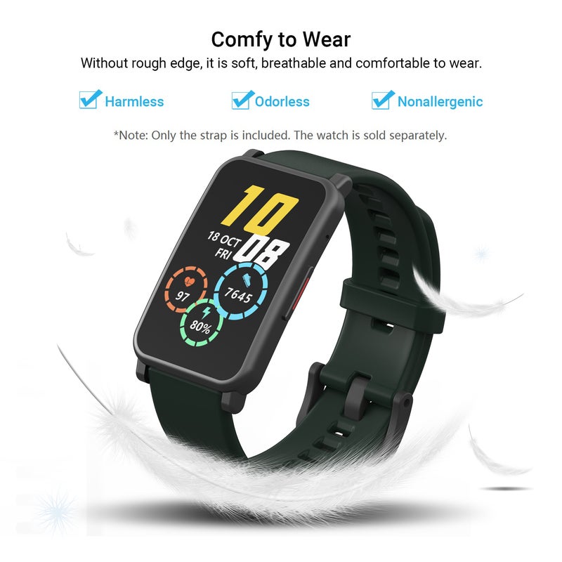 Soft Silicone Buckle Watch Strap