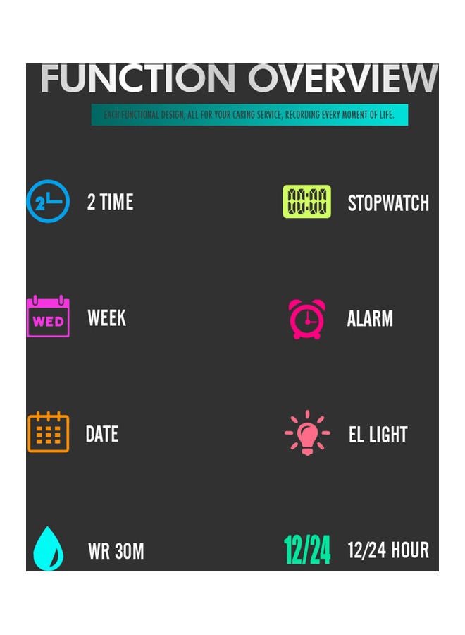 men Water Resistant Analog/Digital Watch 1493