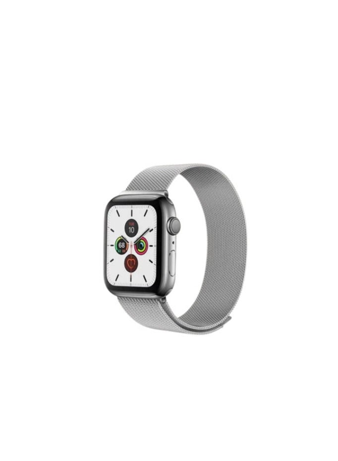 Milanese Stainless Steel Watch Strap II Silver Color II Compatible With iWatch 42mm,44mm,46mm