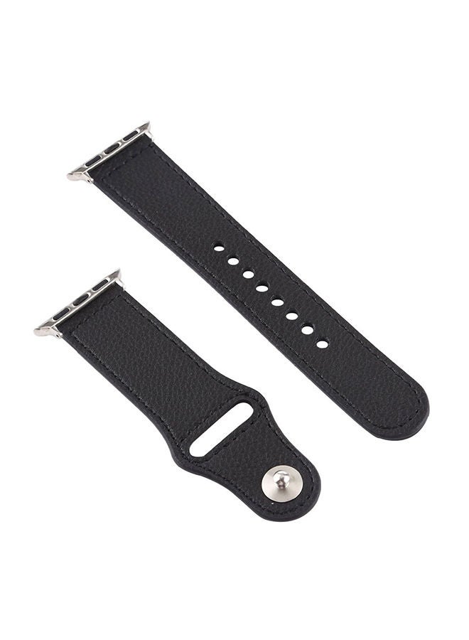 Leather Digital Watch Band For Apple Series 5/4 44Mm/3/2/1 42Mm