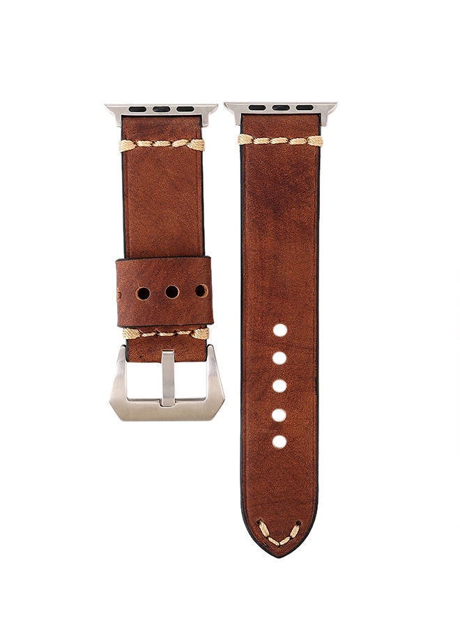 Leather Digital Watch Band For Apple Series 3/2/1 38Mm