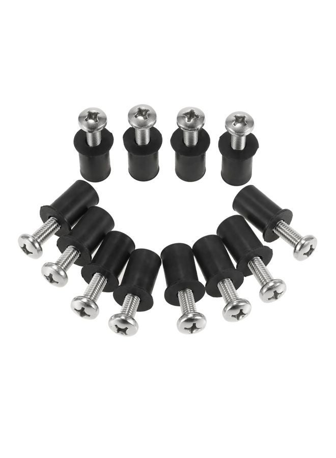 12-Piece Well Nut With Screw Set