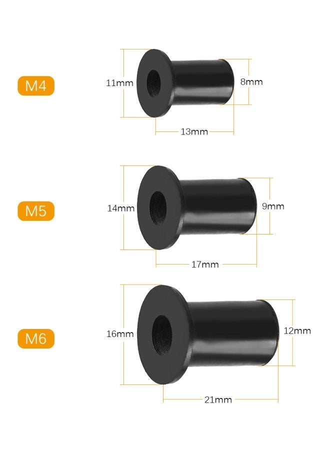 12-Piece Well Nut With Screw Set