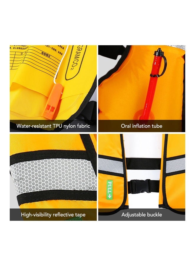 Adult Inflatable Life Jacket With Reflector 35 x 5 32cm