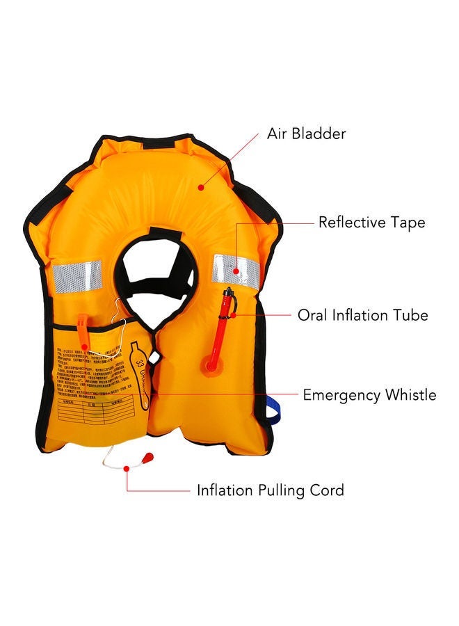 Adult Inflatable Life Jacket With Reflector 35 x 5 32cm