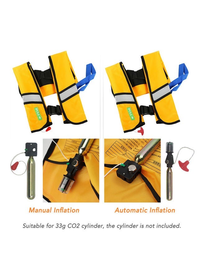 Adult Inflatable Life Jacket With Reflector 35 x 5 32cm