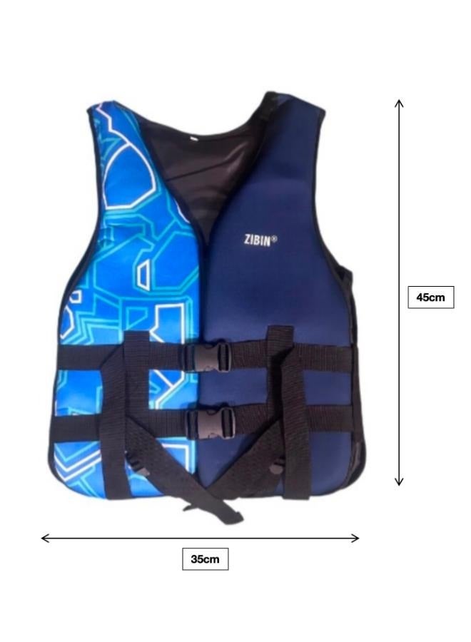 Safety Life Jacket with Adjustable Straps for Kayaking Boating and Fishing Size: S