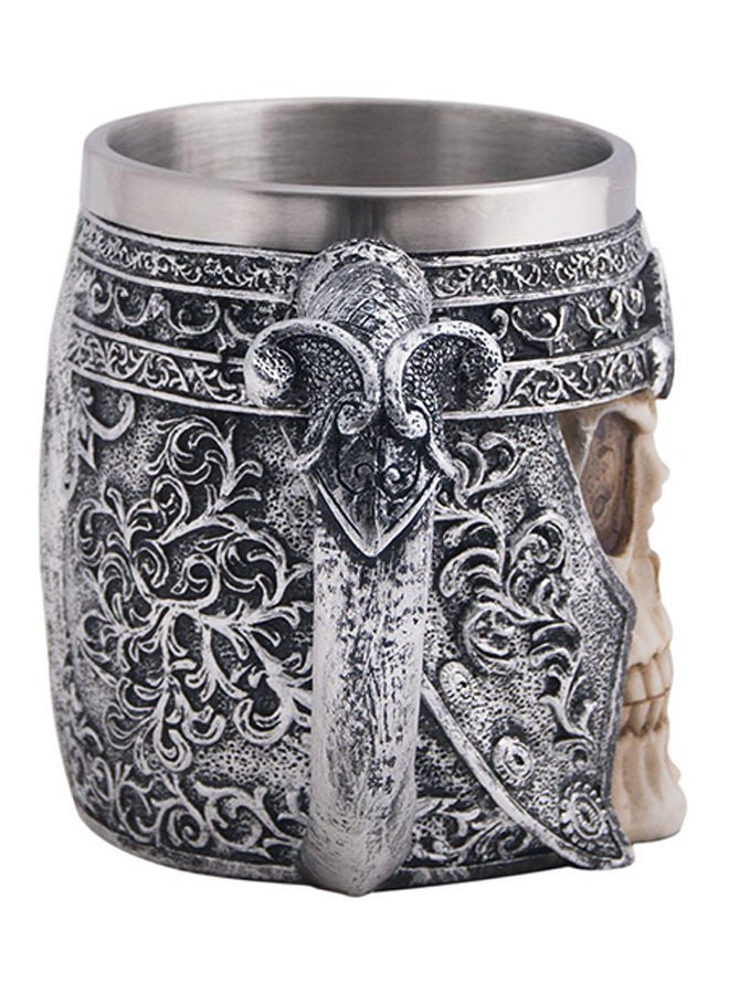 Creative 3D Skull Mug Silver 400grams