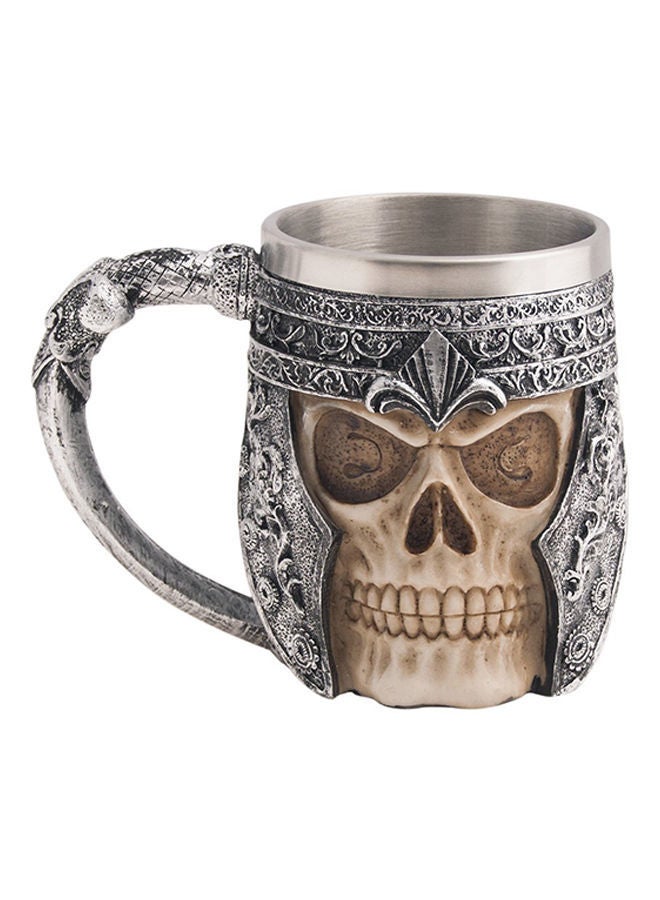 Creative 3D Skull Mug Silver 400grams
