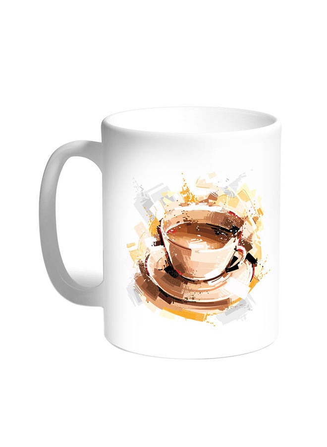 Cup Of Coffee Printed Mug White 11ounce