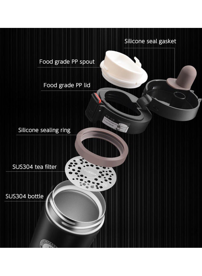 Stainless Steel Insulated Travel Mug Coffee 18.5x8x8cm