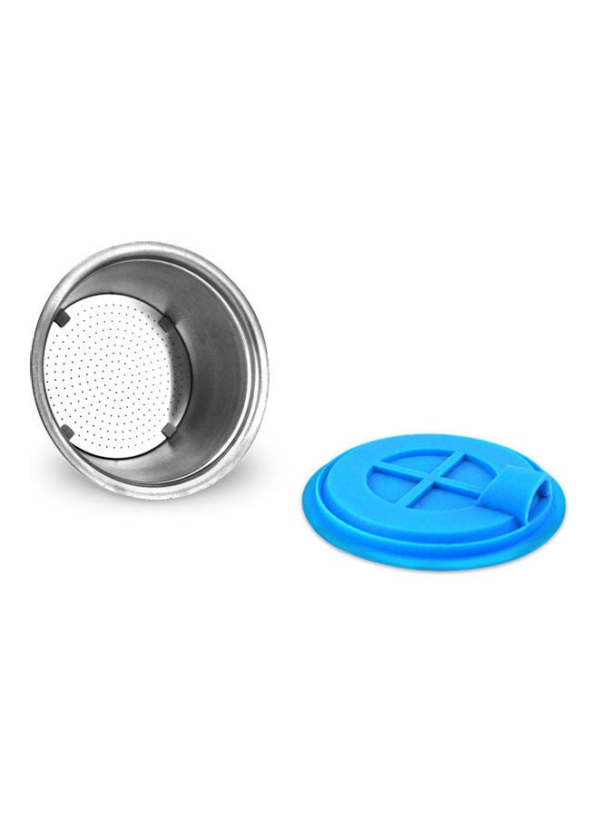 Stainless Steel Refillable Coffee Capsules silver 0.055kg
