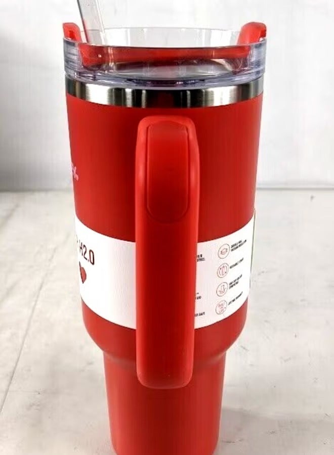 40oz Valentines Day Target Red Stainless Steel Quencher H2.0 Tumbler Cosmo Red (Target Exclusive) ﻿