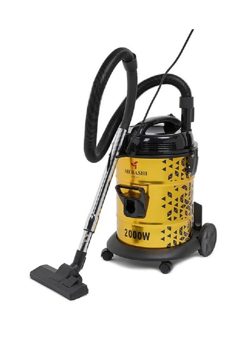 Mebashi Drum Vacuum Cleaner 25L 2000W