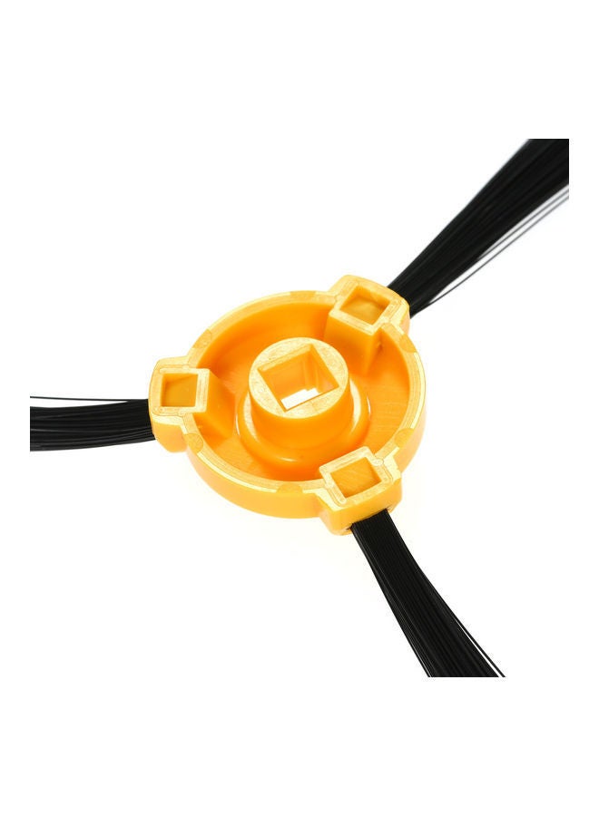 10-Piece Replacement 3-Armed Side Brushes For Ecovacs Deebot N79 N79S Robotic Vacuum Cleaner H22455-10-KM Black/Yellow