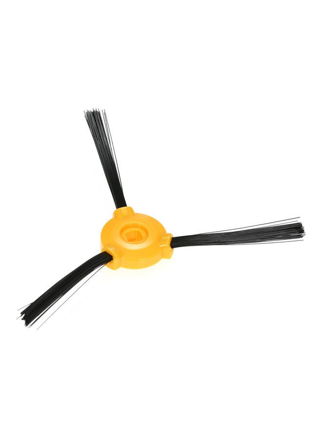 10-Piece Replacement 3-Armed Side Brushes For Ecovacs Deebot N79 N79S Robotic Vacuum Cleaner H22455-10-KM Black/Yellow