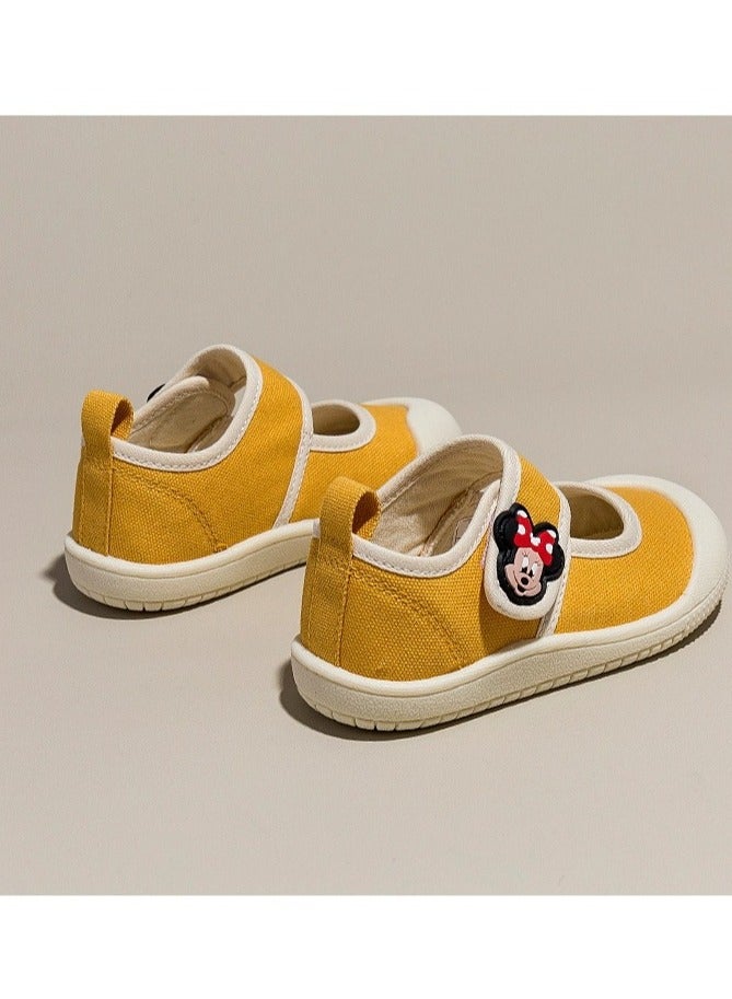 Children's Canvas Shoes With Soft Soles For One Foot Kick