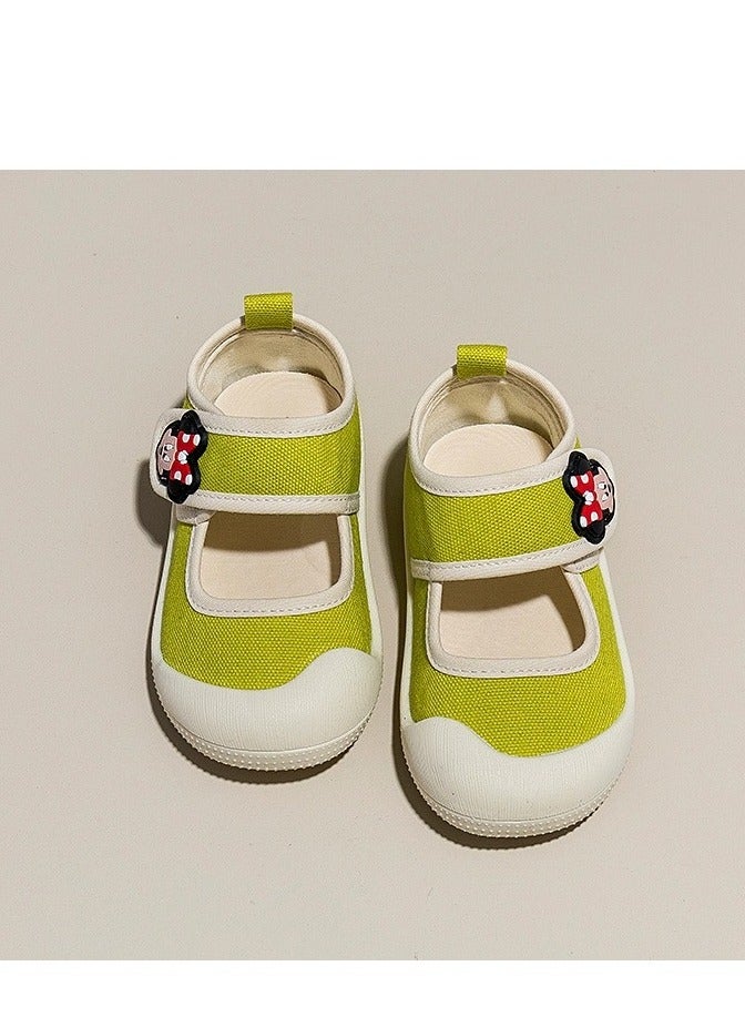 Children's Canvas Shoes With Soft Soles For One Foot Kick