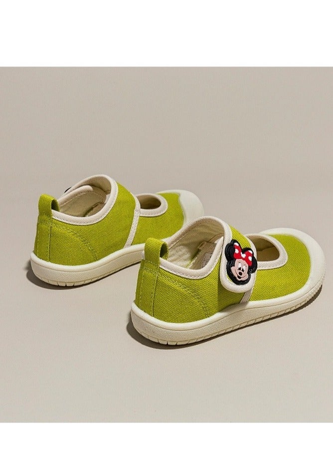 Children's Canvas Shoes With Soft Soles For One Foot Kick