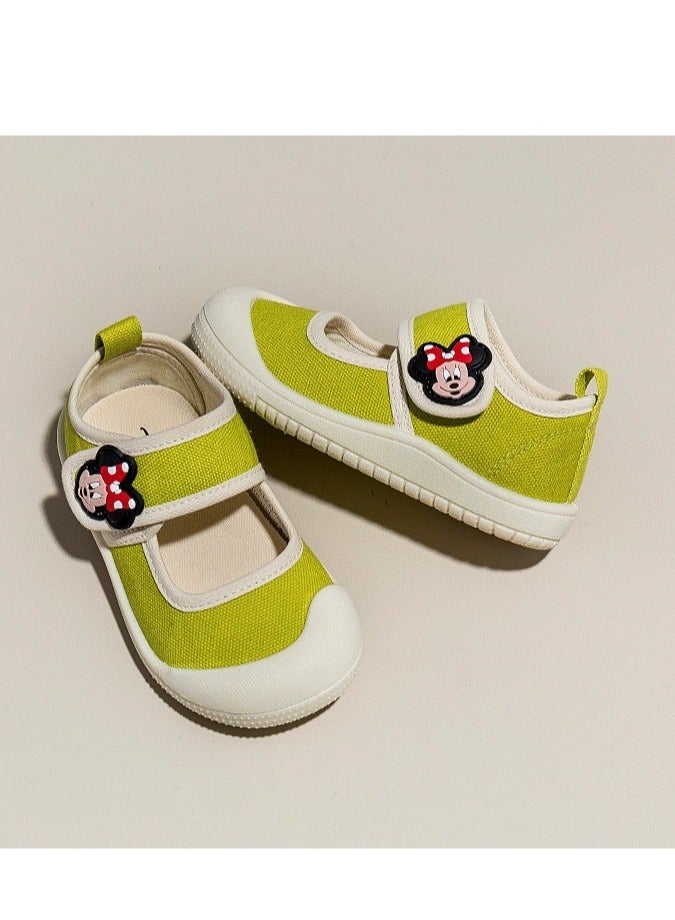 Children's Canvas Shoes With Soft Soles For One Foot Kick