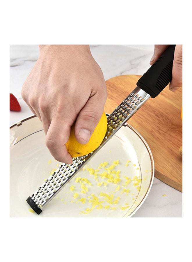 Multi-Function Stainless Steel Grater Silver/Black