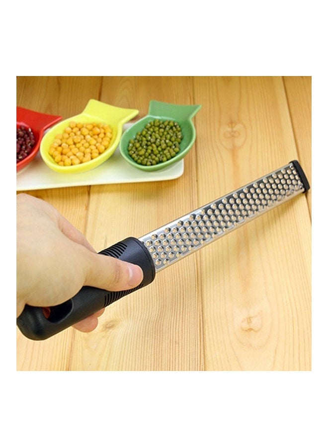 Multi-Function Stainless Steel Grater Silver/Black