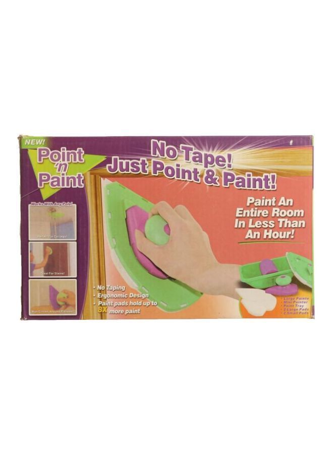 Modern Paint Roll Set Green/Pink