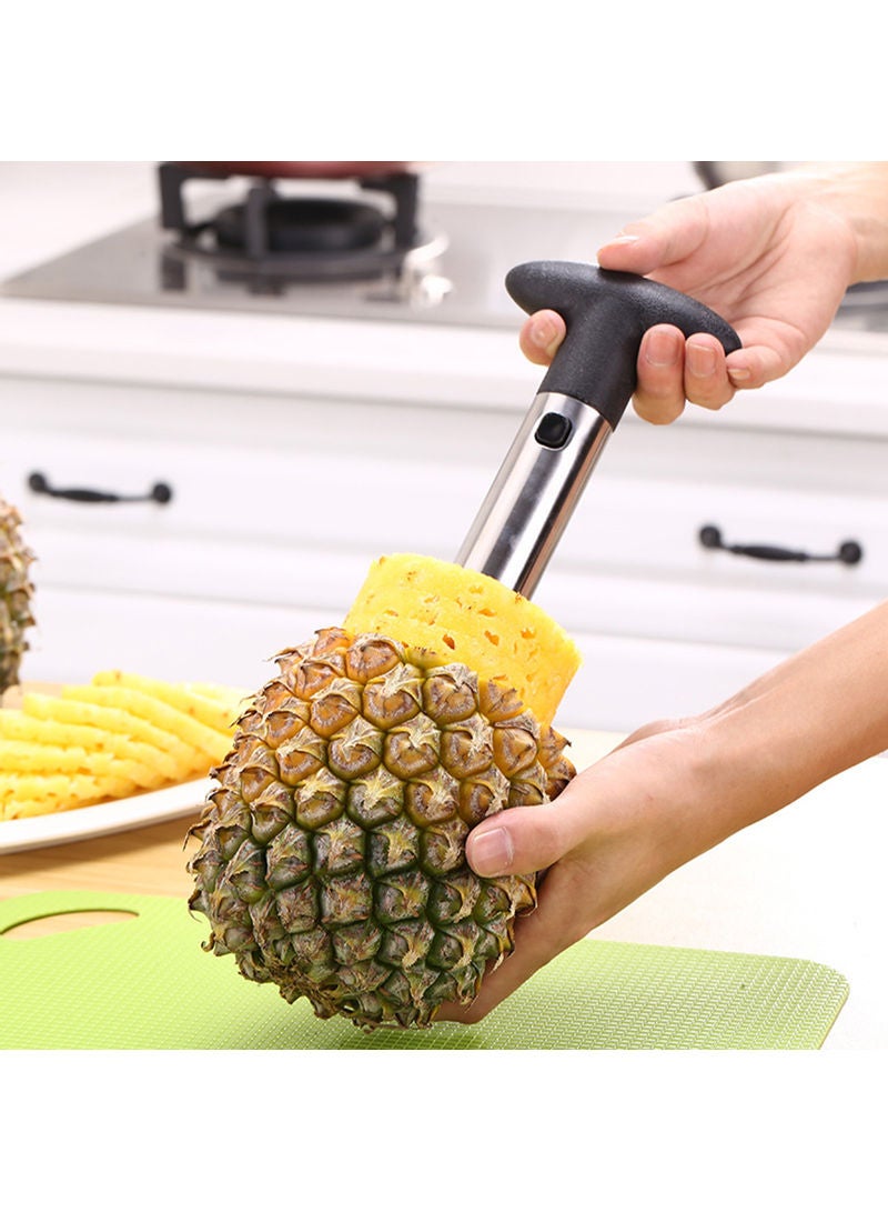 Steel Pineapple Cutter Green 24x10x10cm