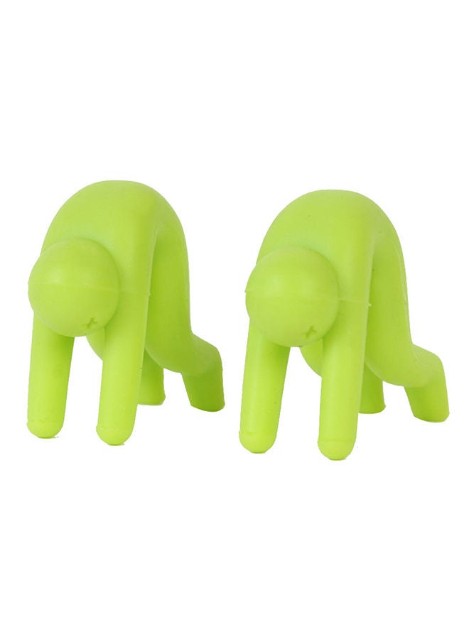 2-Piece Anti-Overflow Lid Spill-Proof Holder Green