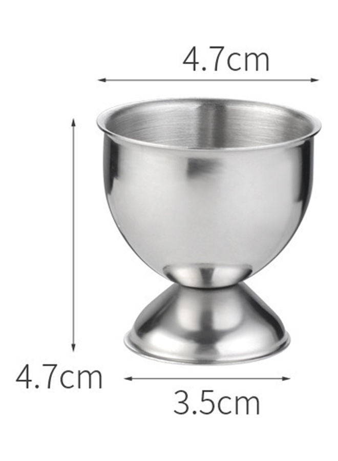 Stainless Steel Egg Cup Silver 3.5x4.7cm