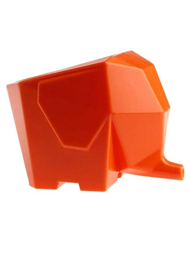 Elephant Shaped Cutlery Holder Orange