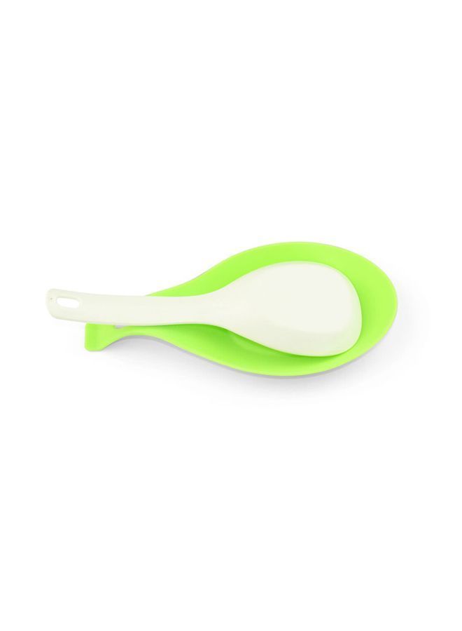 Silicone Spoon Rest Green 22centimeter