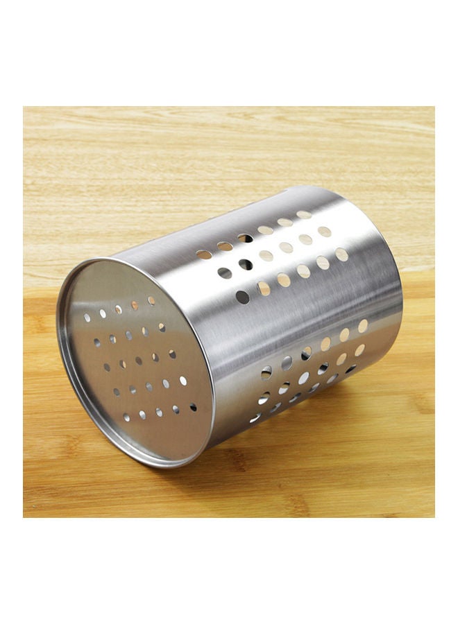 Chopsticks Utensil Holder Silver