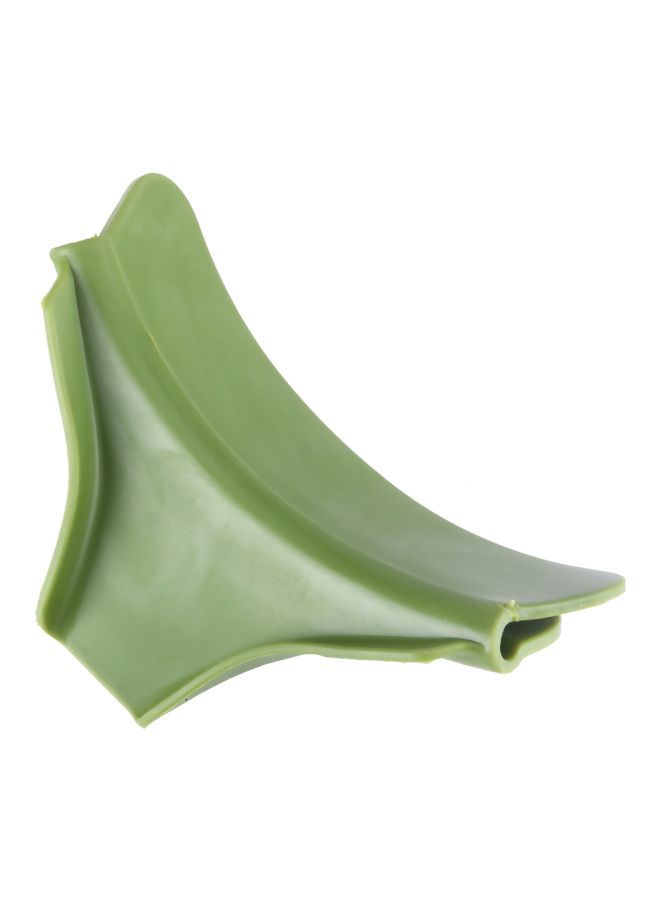 2-Piece Silicone Anti-Spill Funnel Pout Set Green 12.8x3x4.5cm