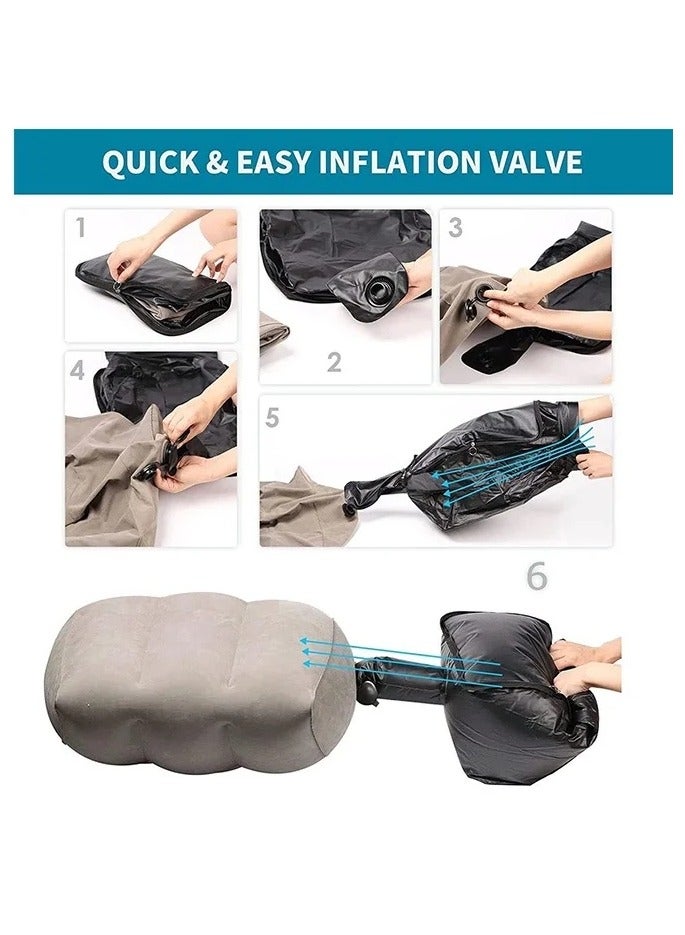 Inflatable Leg Elevation Pillow ,Leg Pillow for Sleeping Wedge Pillow Leg Rest Pillow with Inflatable Bag, Relax Muscle Relieve Pain in Back Legs Knees After Surgery Improve Blood Circulation