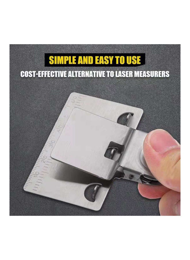 Measuring Tape Clip Silver 65x14x70mm