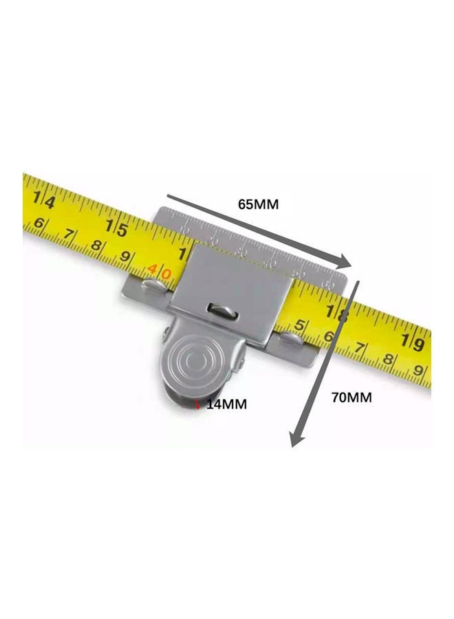 Measuring Tape Clip Silver 65x14x70mm