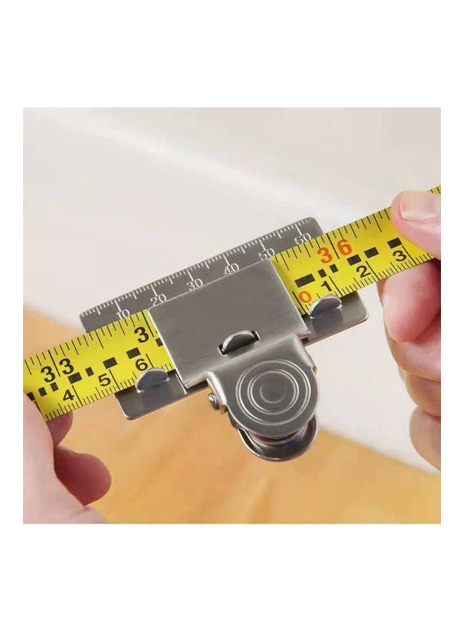 Measuring Tape Clip Silver 65x14x70mm