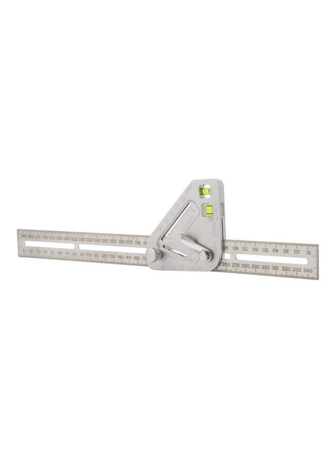 Multifunctional Woodworking Triangle Ruler Silver