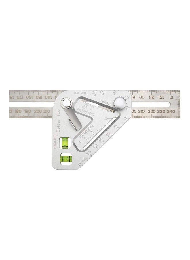 Multifunctional Woodworking Triangle Ruler Silver