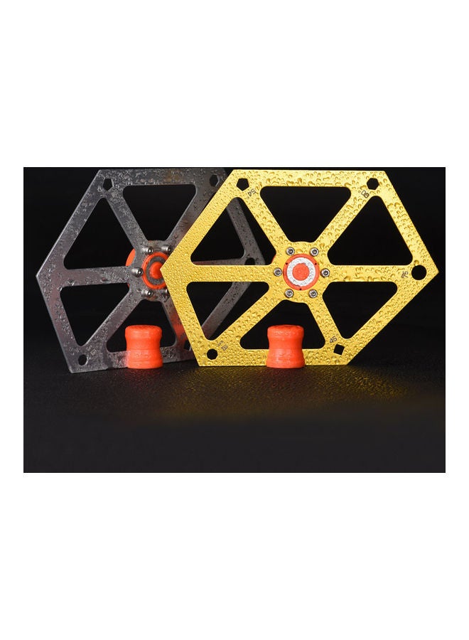 Aluminum Alloy Six Square Ruler With Magnetism Gold