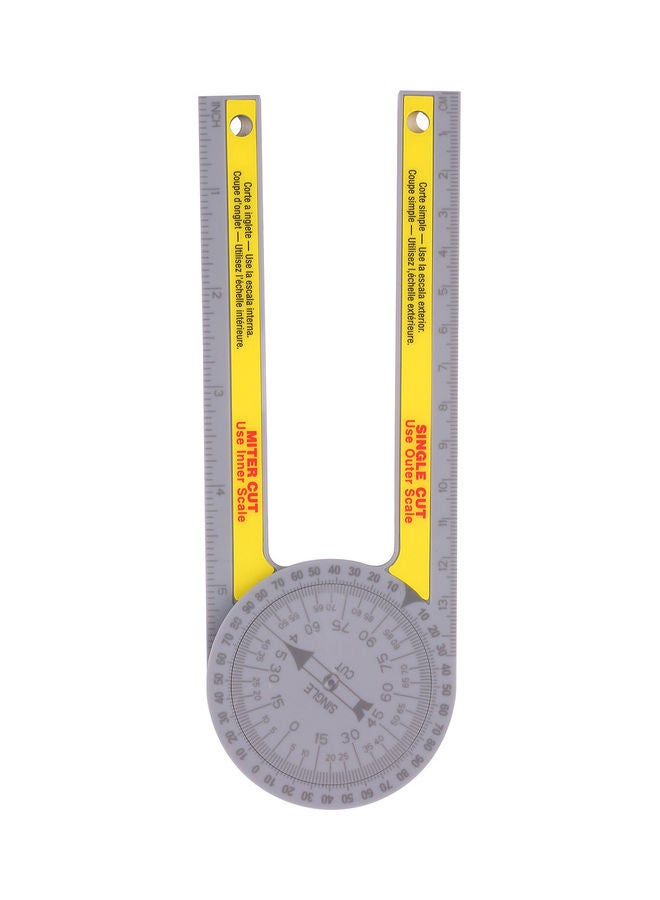 ABS Metric Ruler For Carpenters Grey/Yellow