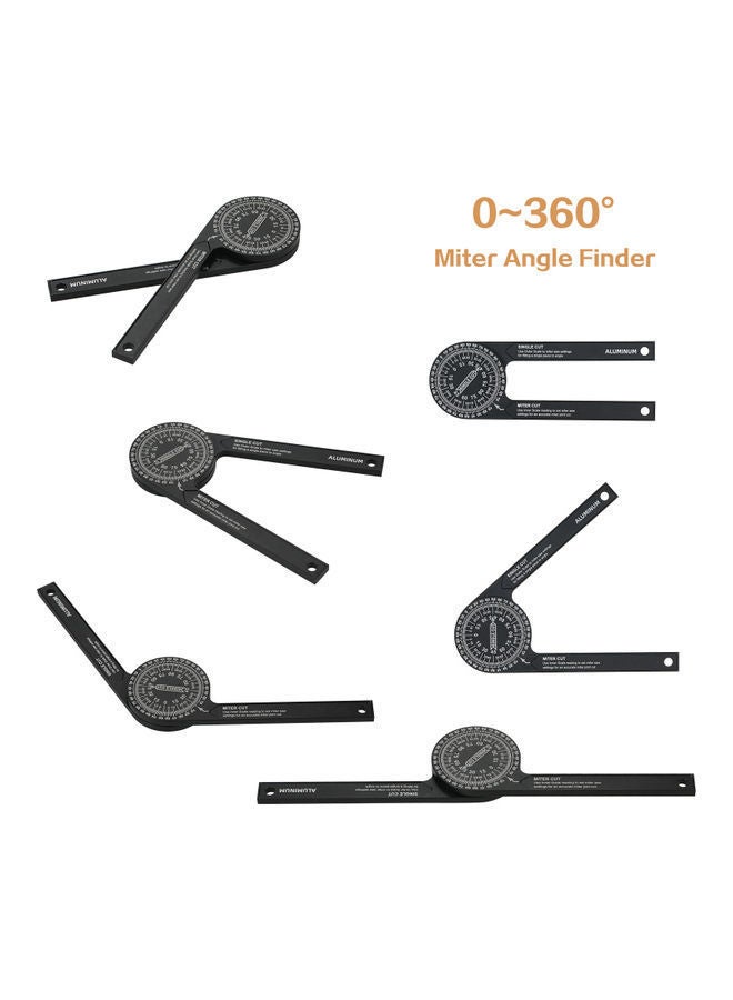 Aluminum Alloy Miter Saws Protractor Black