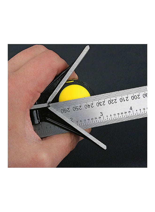 300MM Combination Square Angle Ruler Black/Silver 32.00X5.00X11.00cm