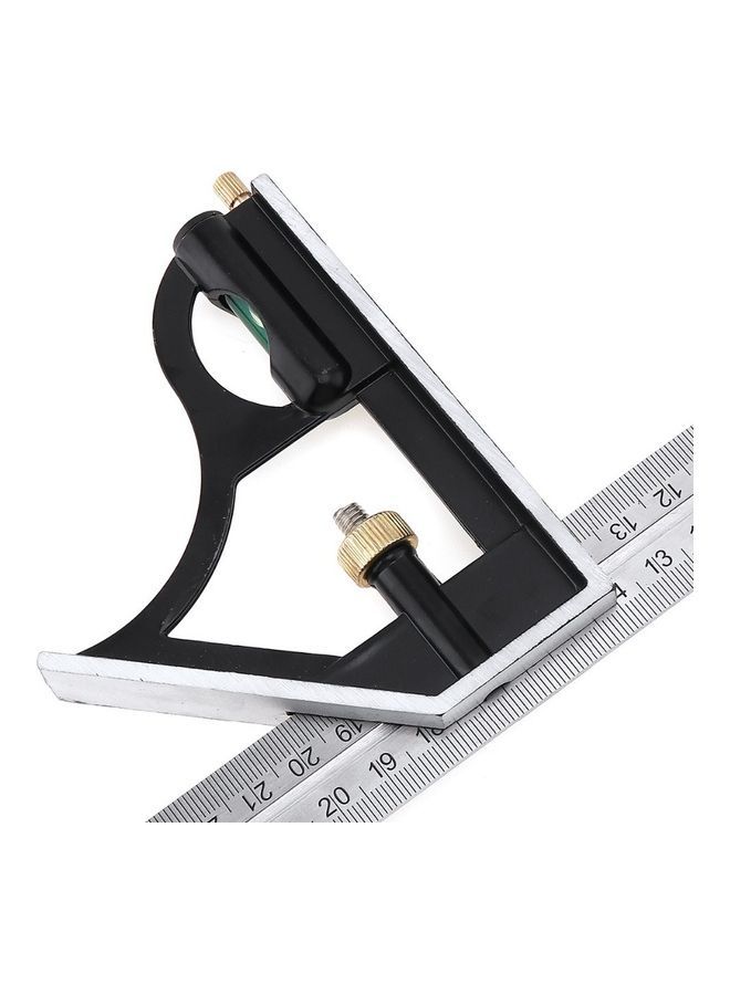 300MM Combination Square Angle Ruler Black/Silver 32.00X5.00X11.00cm