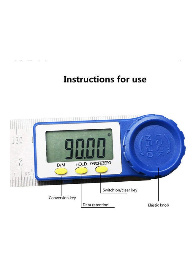 7 Inch Digital Angle Ruler Blue