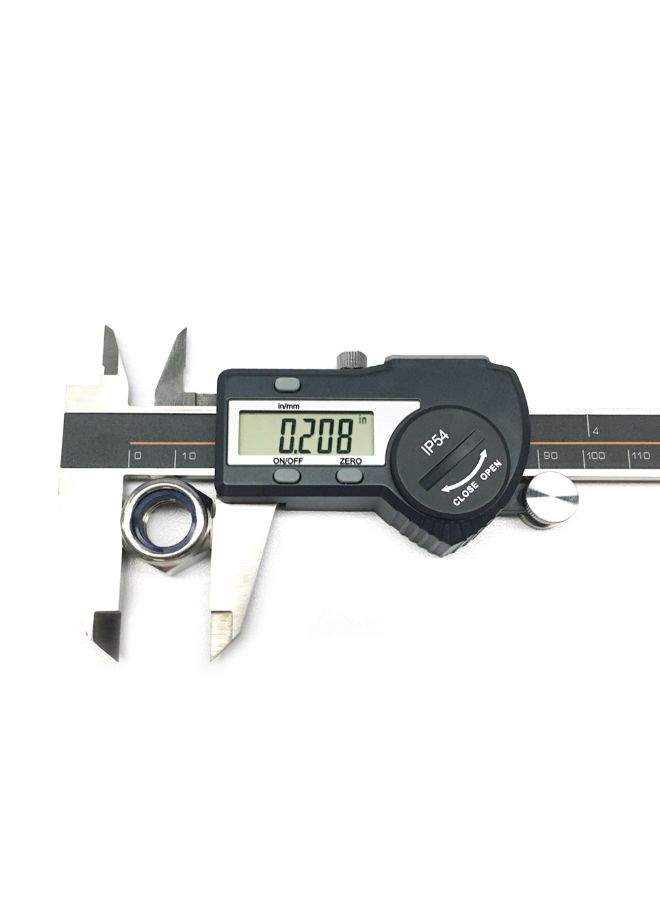 Waterproof Digital Vernier Caliper With LCD Display Black